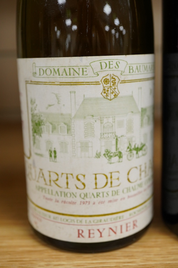 Three bottles of wine, including Chateau Filhot, 1955